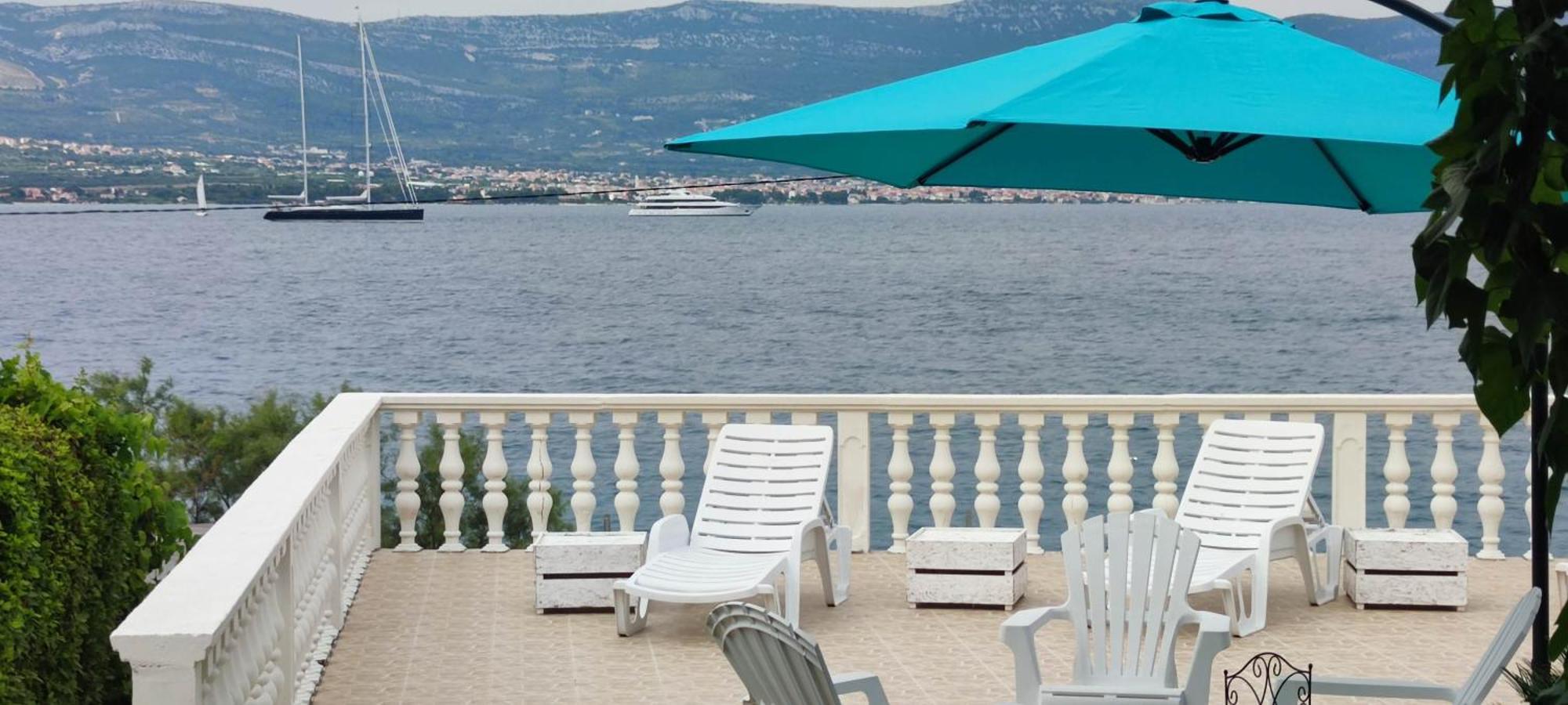 Villa Fjaba - By The Sea - With The Big Terraces & Great Sea View Trogir Exterior foto